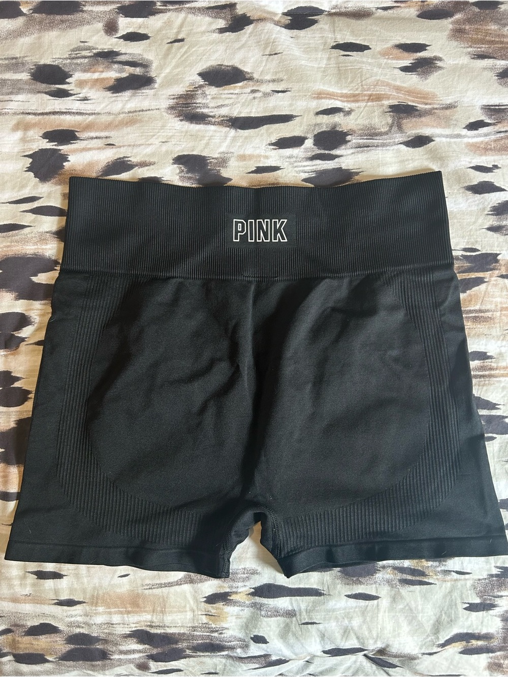 Victoria's Secret PINK Black Seamless High-Waist Bike Shorts